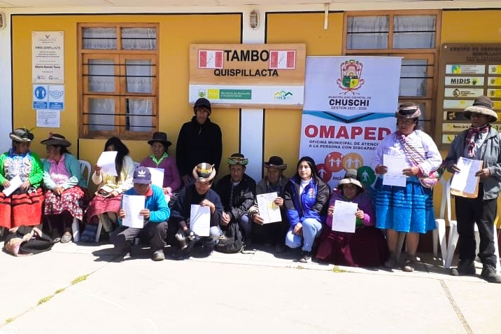 Programa PAIS certifica a personas con discapacidad rural